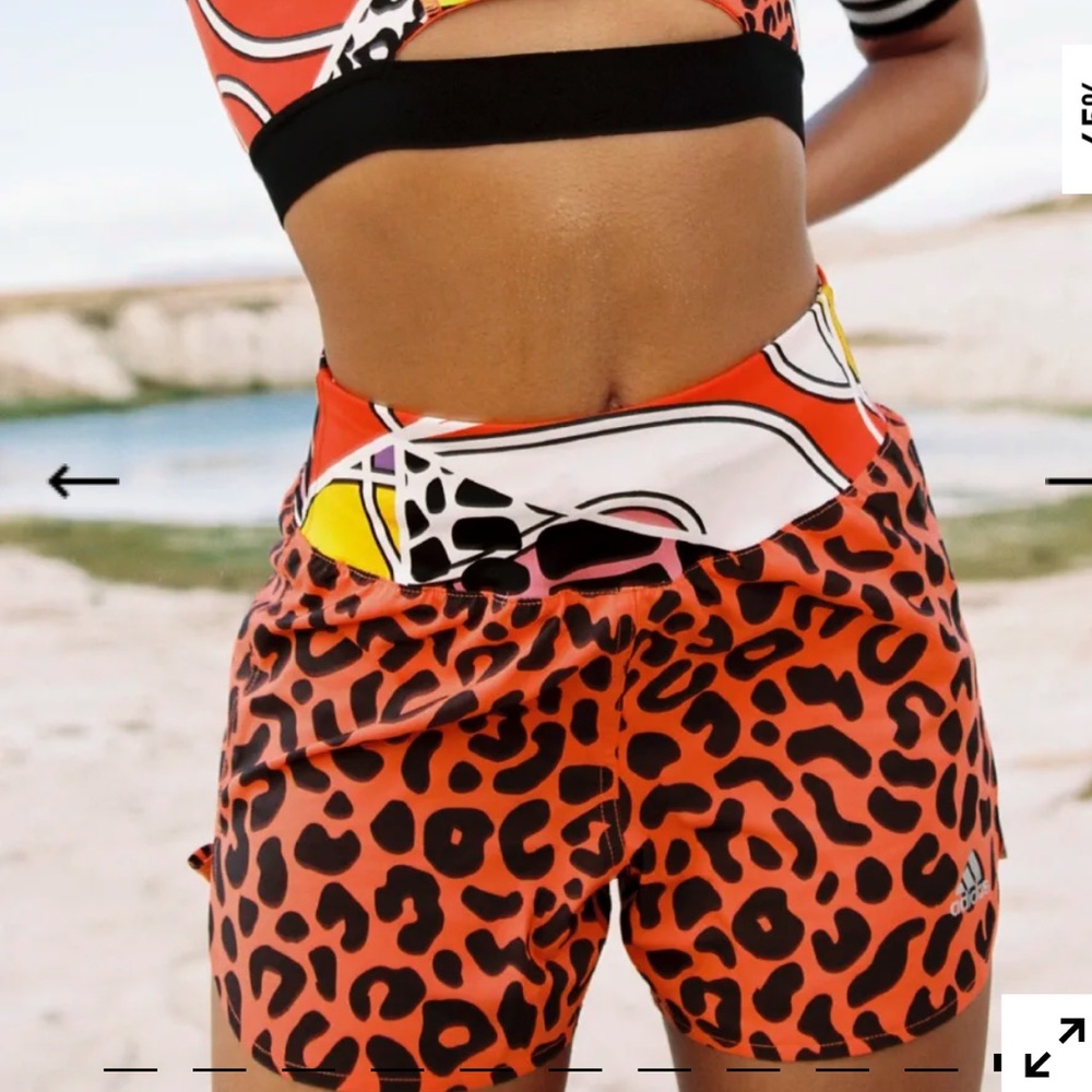 Adidas x Rich Mnisi Zebra Print Athletic Shorts NWT Women’s M